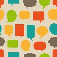 Speech bubbles seamless pattern N2