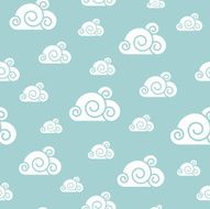 Seamless cloud pattern in the sky