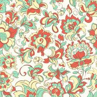 Vintage floral seamless pattern N22