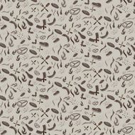 bbq and grill seamless pattern