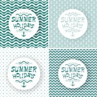 Seamless abstract wave sea pattern