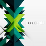Futuristic blue and green color shapes
