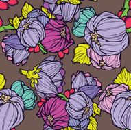 Seamless Pattern with floral ornament N5