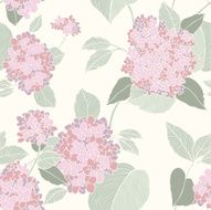 Seamless pattern with flowers lilac N4