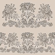 vintage floral pattern fancy flower