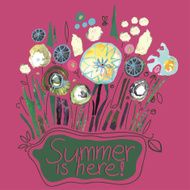 Floral painted pattern