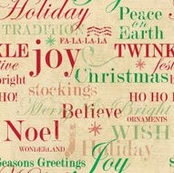 Christmas words repeat seamless pattern background