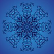 floral circular ornament N2