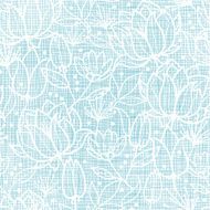 Blue lace flowers textile seamless pattern background