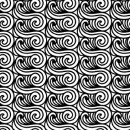 Stylised Maori Koru Seamless Pattern Abstract asian waves backg N2