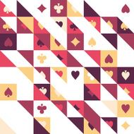 Playing cards seamless pattern