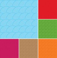 Wave abstract seamless pattern