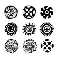 Ethnic handmade ornament for your design N3