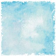 blue light cross paint watercolor vintage and isolate on white