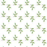 Pattern with green sprig