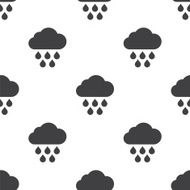 cloud rain vector seamless pattern