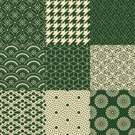 seamless japanese mesh and motif pattern N3
