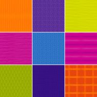Set of Colourful Elegant Seamless Patterns