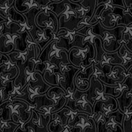 floral oriental black isolated seamless background