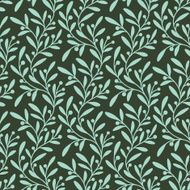 Branches Green Seamless Pattern N2