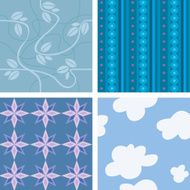 Seamless tiles - blue
