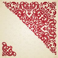 Vector baroque ornament in Victorian style N2