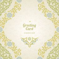 Vintage ornate cards in oriental style N11