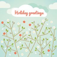 Floral Greeting Card N33