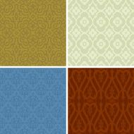 Four seamless wallpaper backgrounds