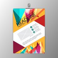 Abstract modern background triangle design business brochure flyer Vector illustration