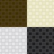 Fair Isle Checkered Pattern set