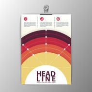 A4 Abstract Background Circle design Brochure Template Layout Vector illustration