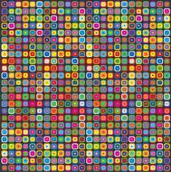 Retro Multi Colored Background