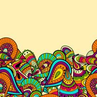 Seamless pattern with colorful abstract drops ornaments