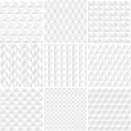 White geometric seamless background collection