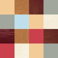 Wooden Plain Square Patterns