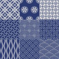 seamless japanese traditional mesh pattern N5