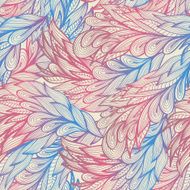 Seamless pattern with abstract feathers N19