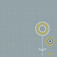 Retro background with lines and flowers