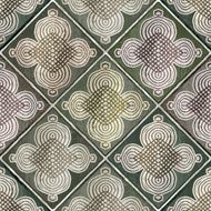 green Moroccan tiles