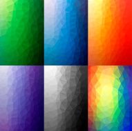 Set of 6 geometric abstract backgrounds