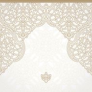 Vector seamless border in Eastern style N16