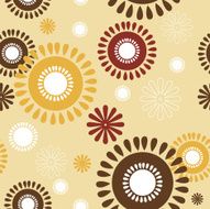 Retro seamless flowers