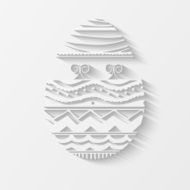 Creative egg for Happy Easter celebration