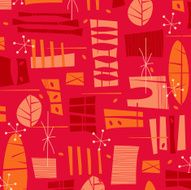 Fifties Retro Red pattern