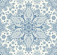 Seamless winter paisley