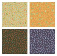 Seamless fall leaves pattern
