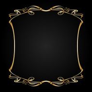 Vector art nouveau frame with space for text