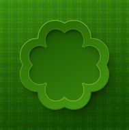 Happy St Patrick&#039;s Day Poster Clover frame N2