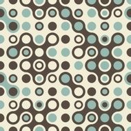 Blue grey and brown seamless retro pattern